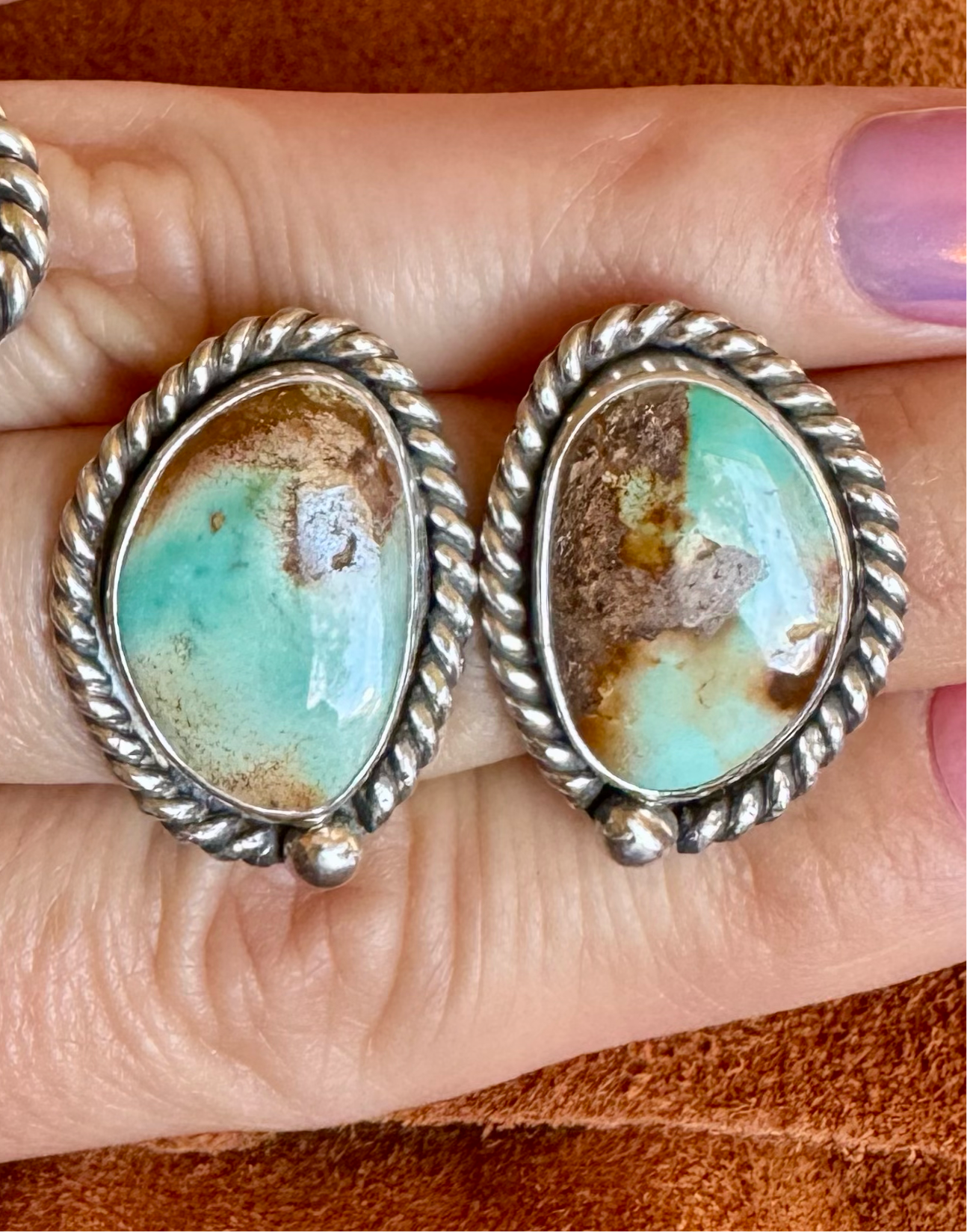 SS Stone Mountain Stud Earrings