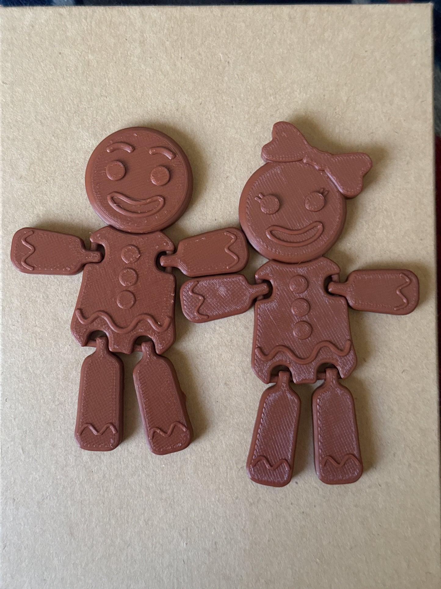 3D Printed Gingerbread Pair