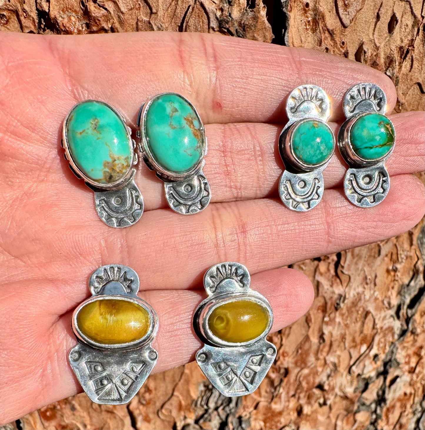 Pilot Mountain Turquoise Earrings