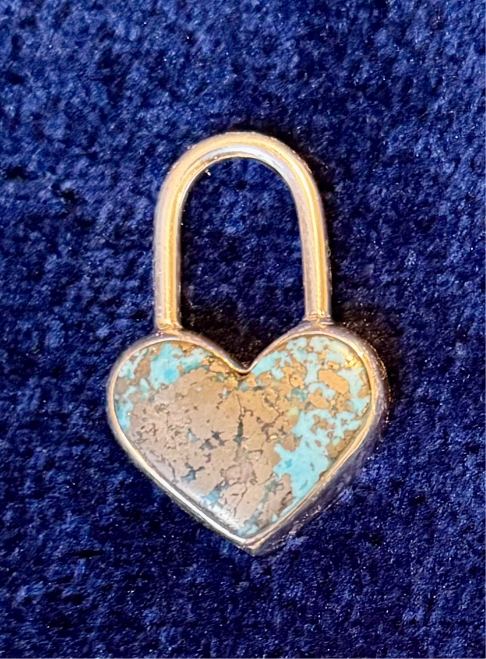 SS Kingman Heart Locket Pendant