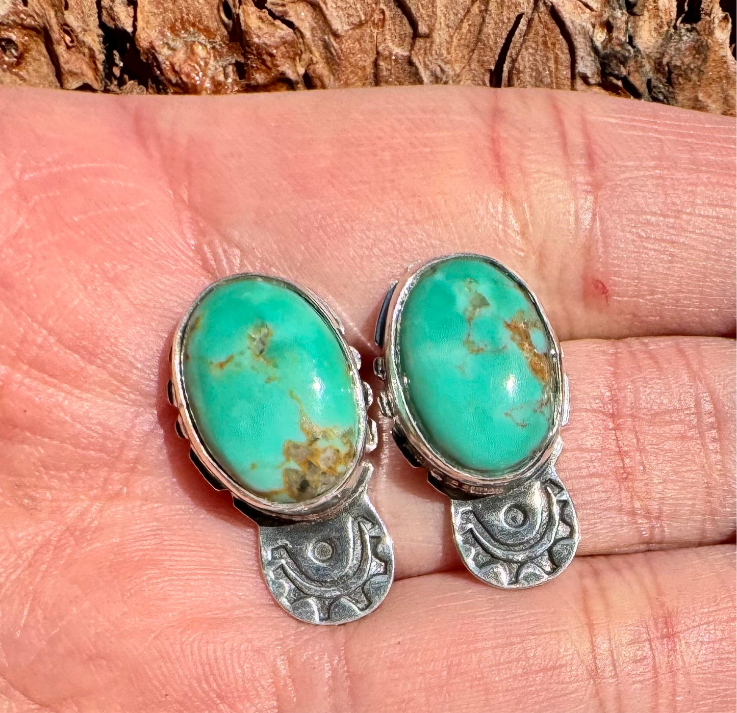 Pilot Mountain Turquoise Earrings