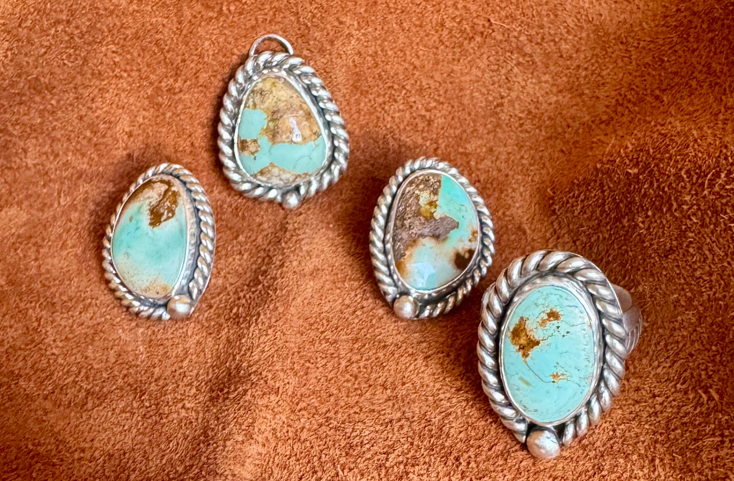 SS Stone Mountain Turquoise Ring