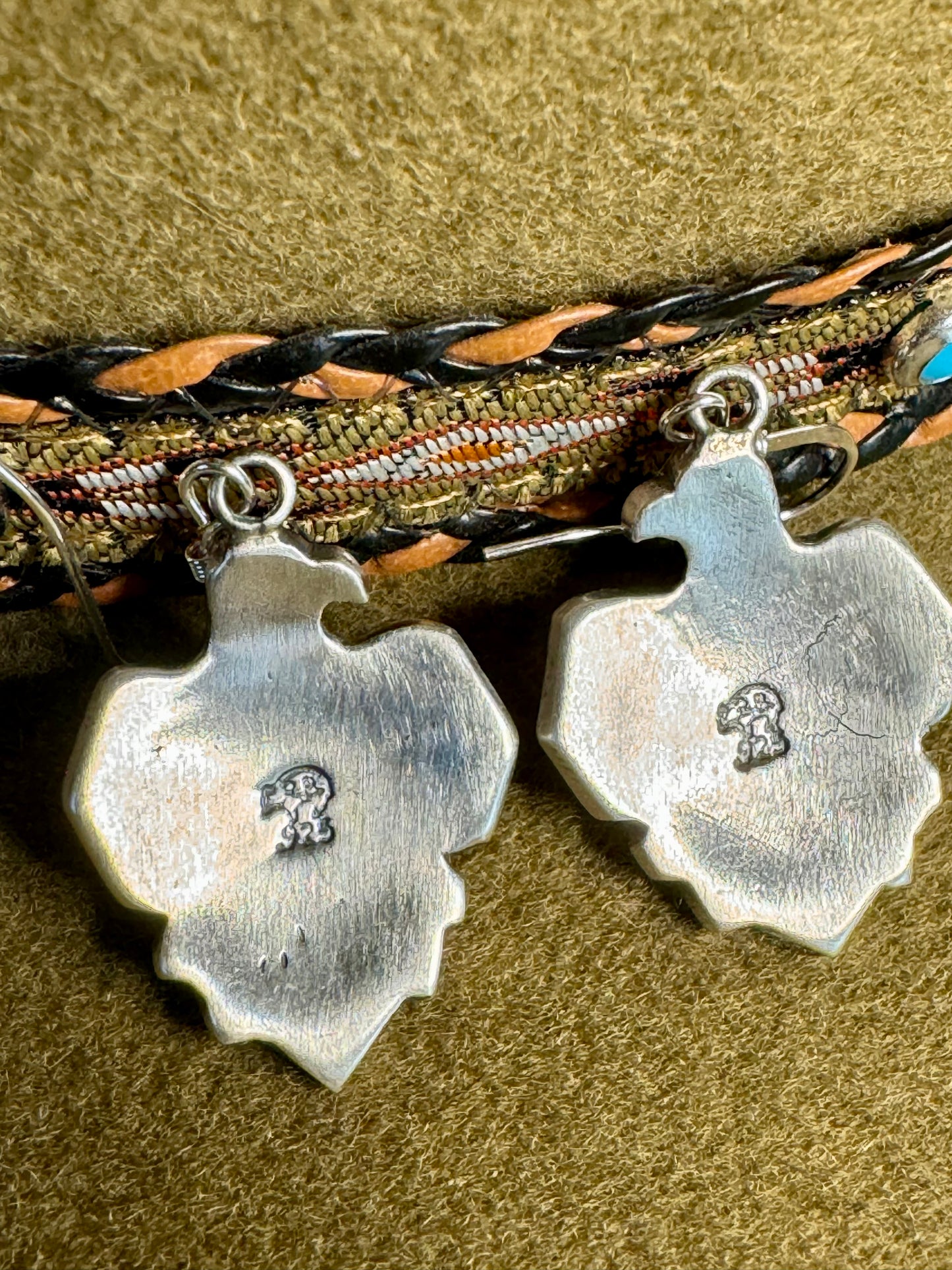 Sterling Silver NA Thunderbird Earrings