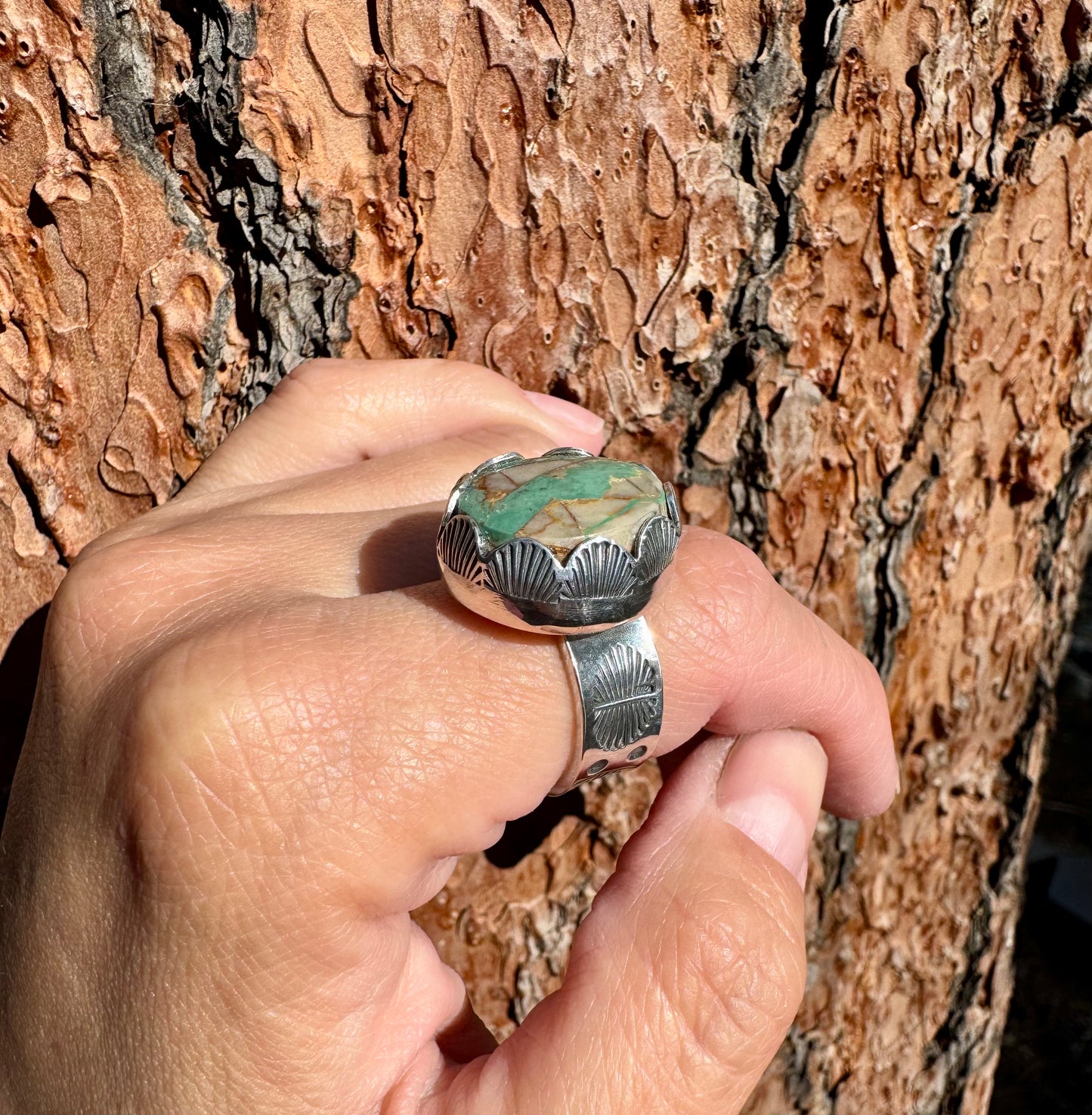 Pilot Mountain Turquoise Ring