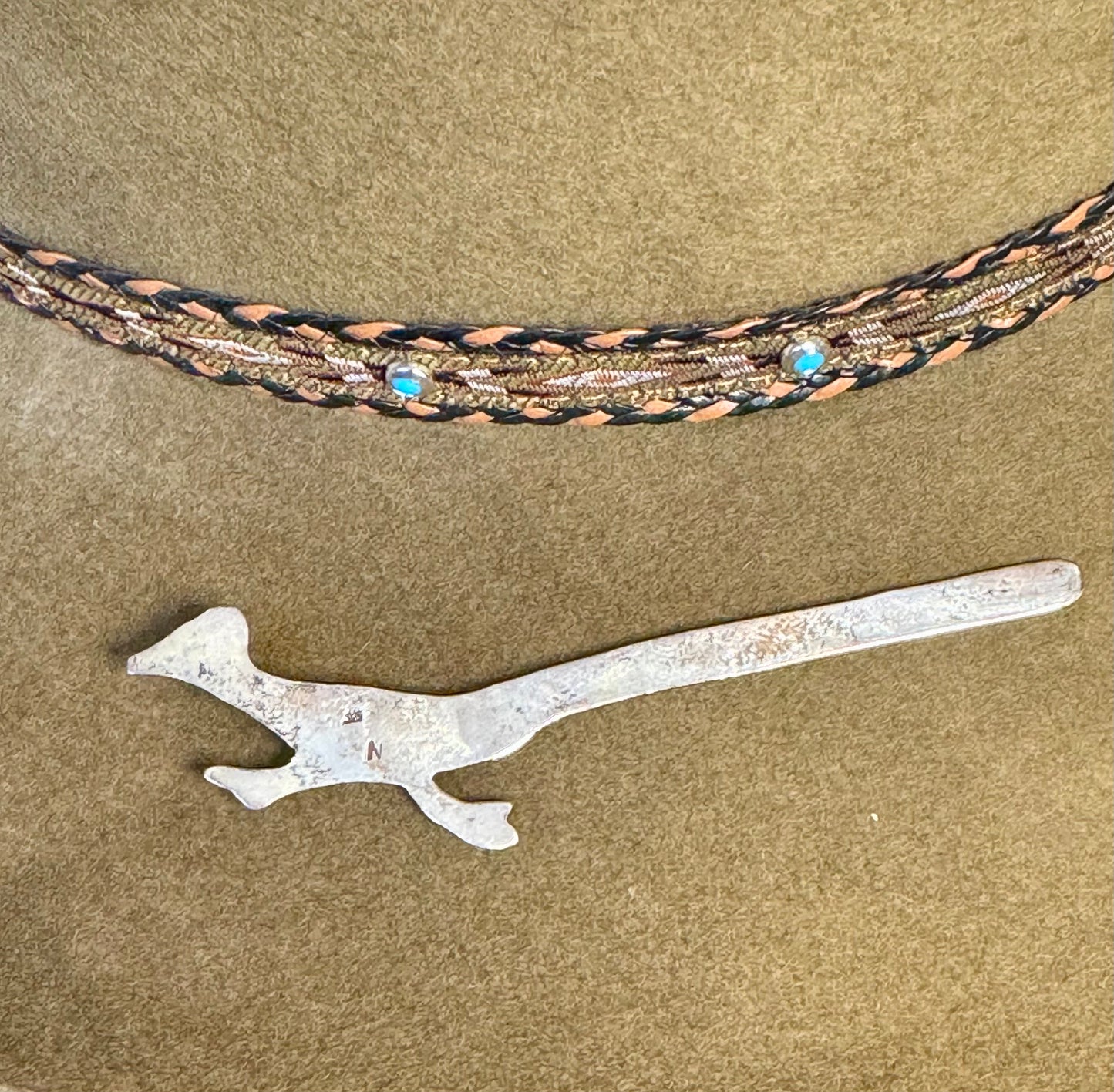 Vintage Sterling silver Native American Roadrunner