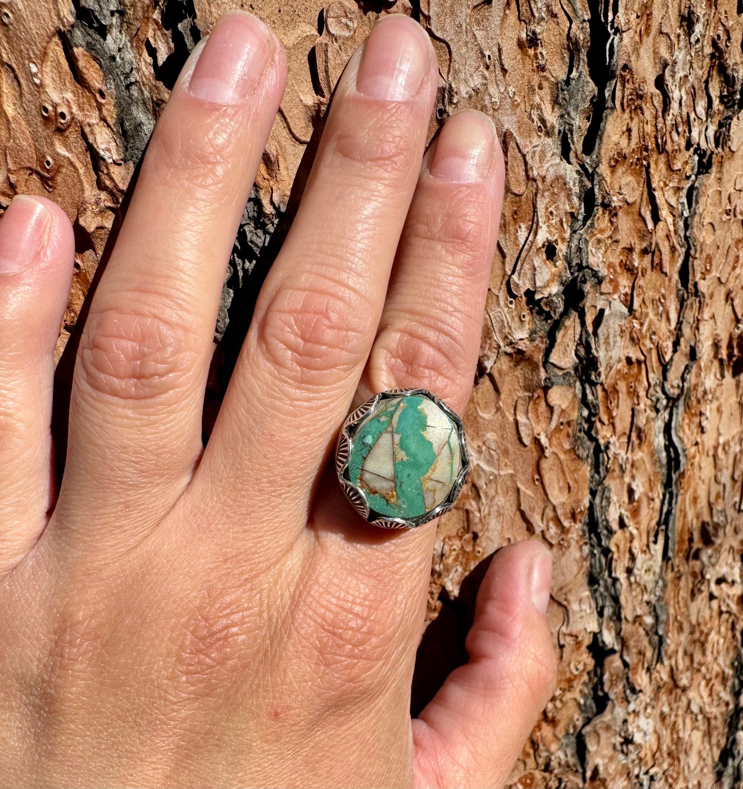 Pilot Mountain Turquoise Ring