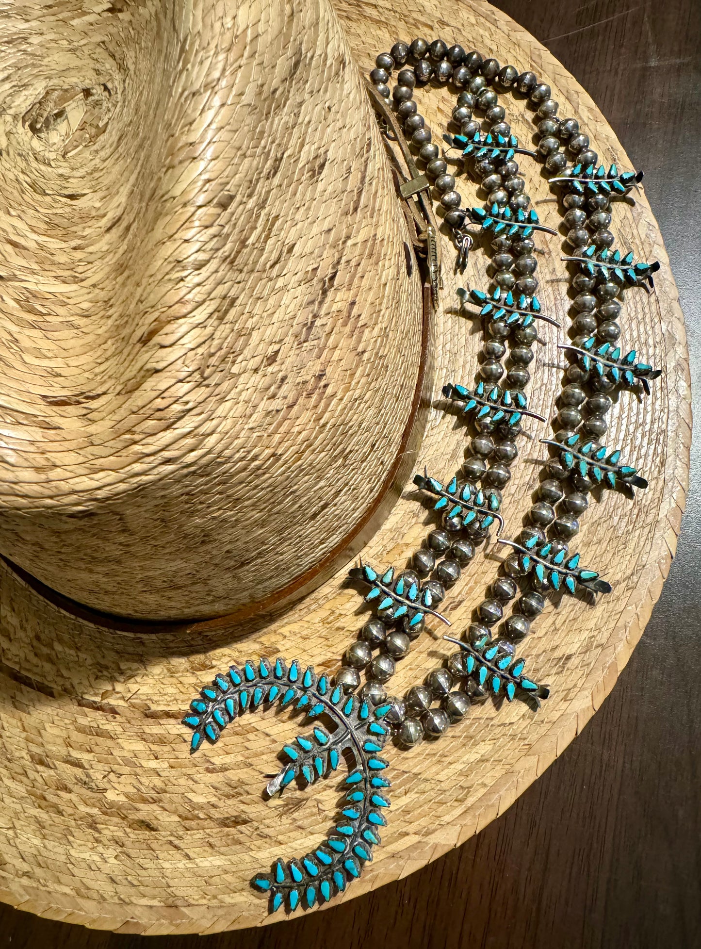 Zuni Turquoise Squash Blossom