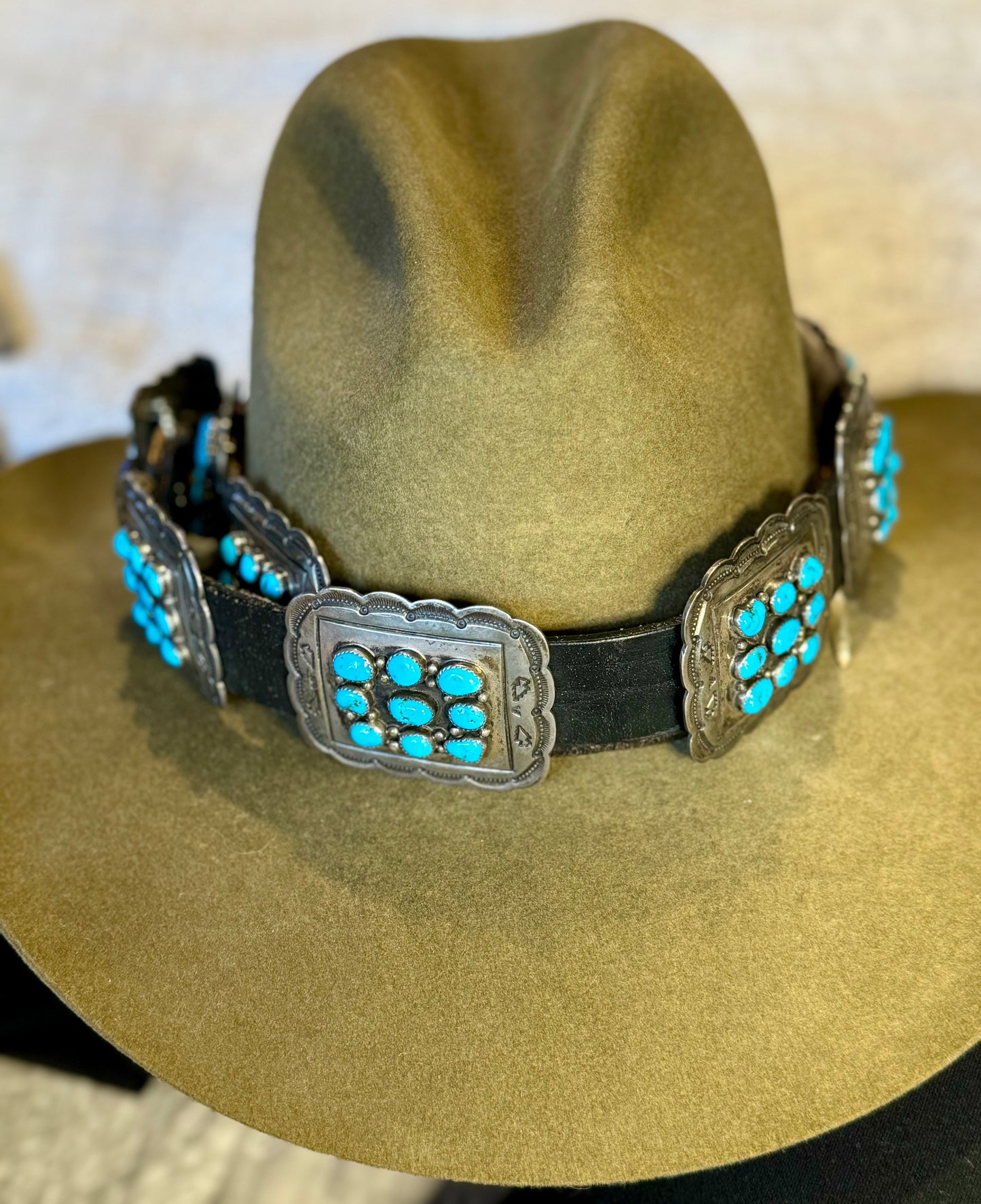 Benny Pinto Sterling Silver Concho Belt