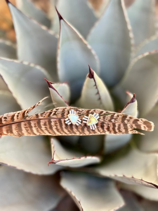Palomino Triangle Stud Earrings