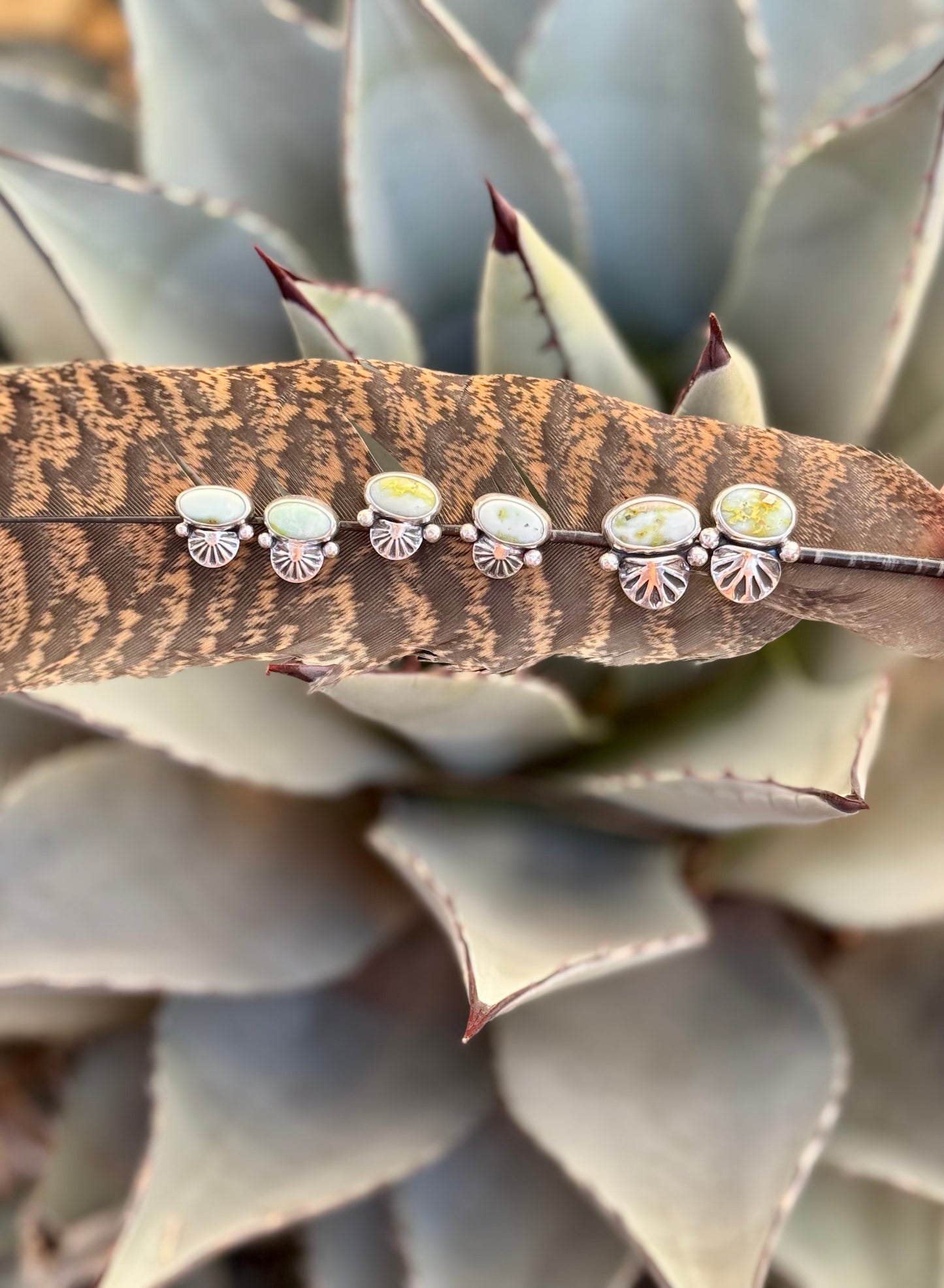 Small Palomino Stud Earrings