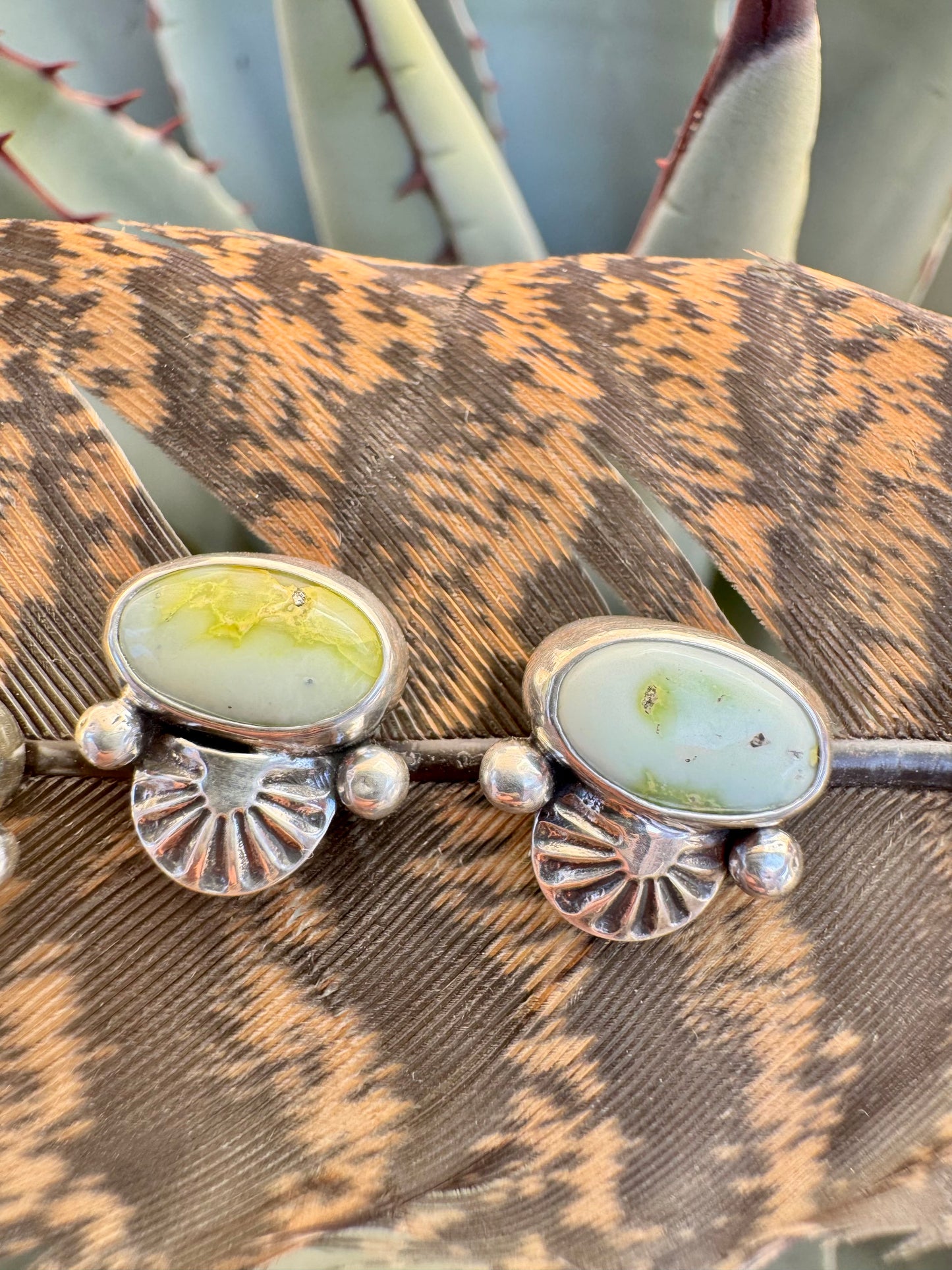 Small Palomino Stud Earrings