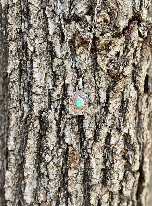 Blackjack Tag Charm Necklace